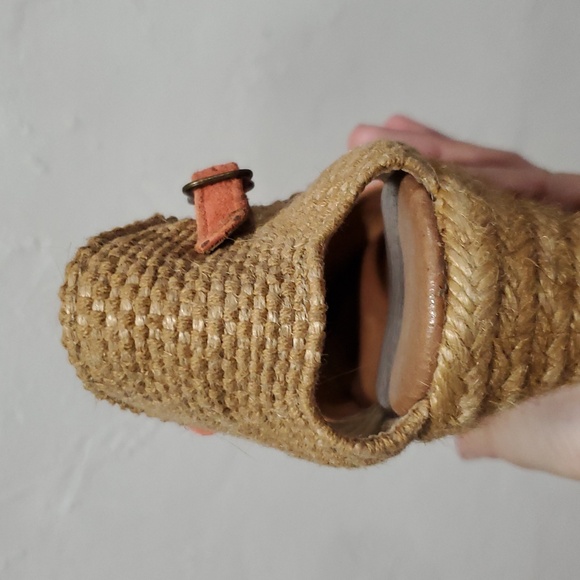 Gaimo Made In Spain Genuine Suede Espadrille Wedge In Coral Size 40 Or 9.5 - Picture 8 of 12